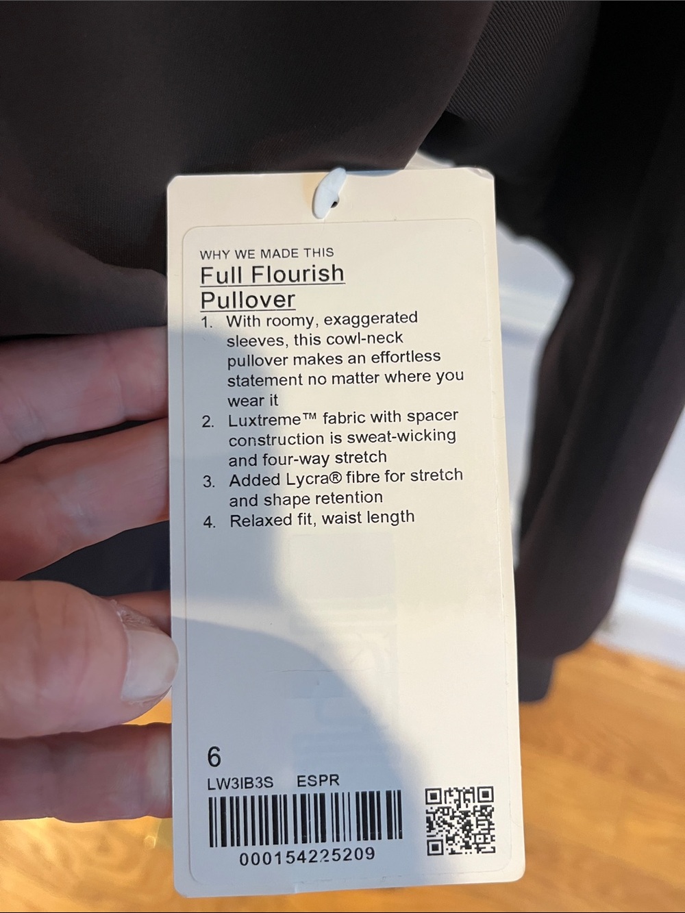 Lululemon Full Flourish Pullover in Expresso - Picture 10 of 11